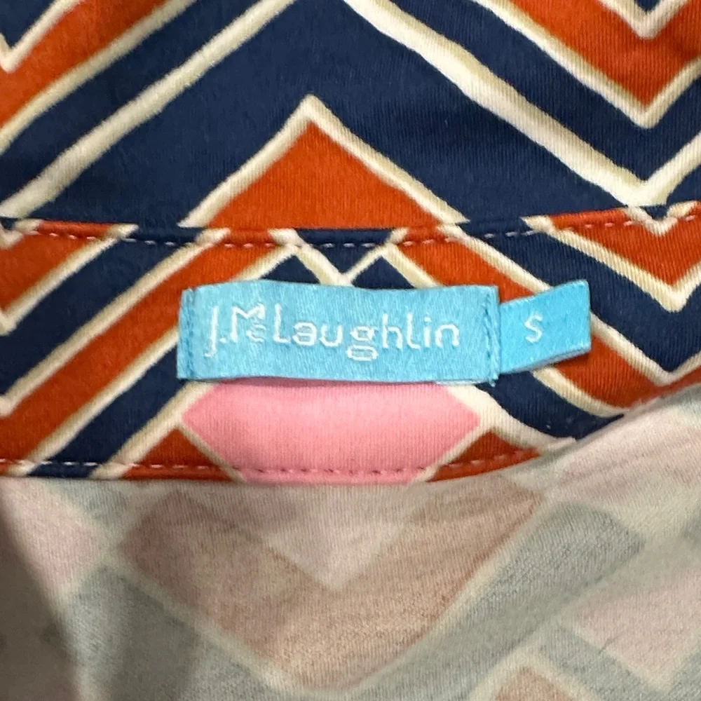 Geometric Long Sleeve Dress - Multicolor - Picture 2 of 4